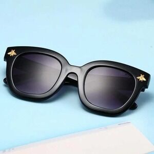Sunglasses Women Men Fashion Designer Inspired Black Frame Trendy Retro 80's 90s